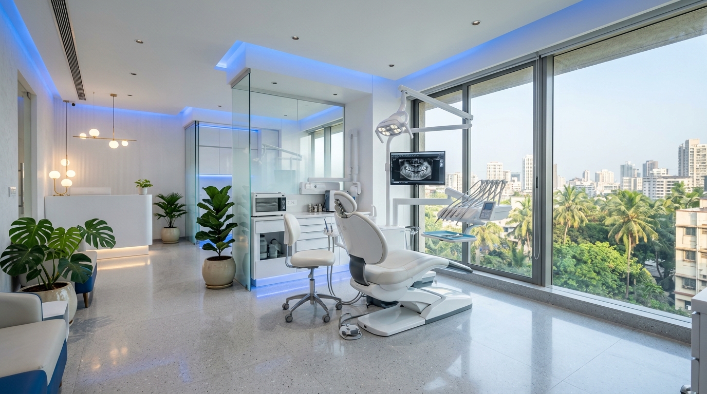 Modern luxurious dental clinic interior at Dental Clinic Patna